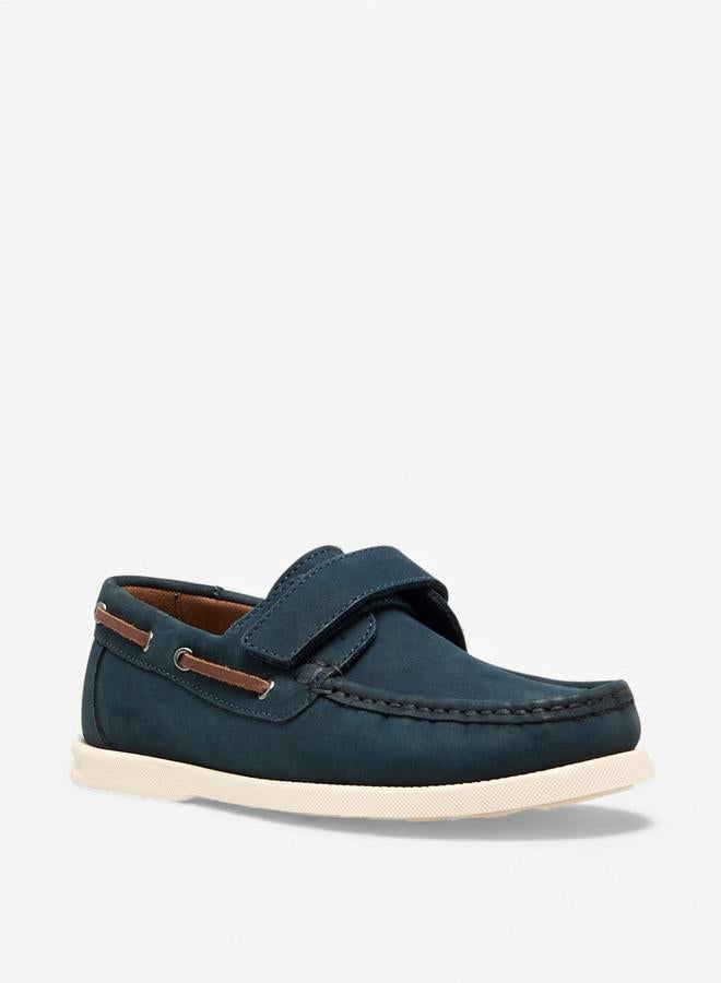 Mister Duchini Boys Hook & Loop Leather Moccasins Ramadan Collection - Image 3